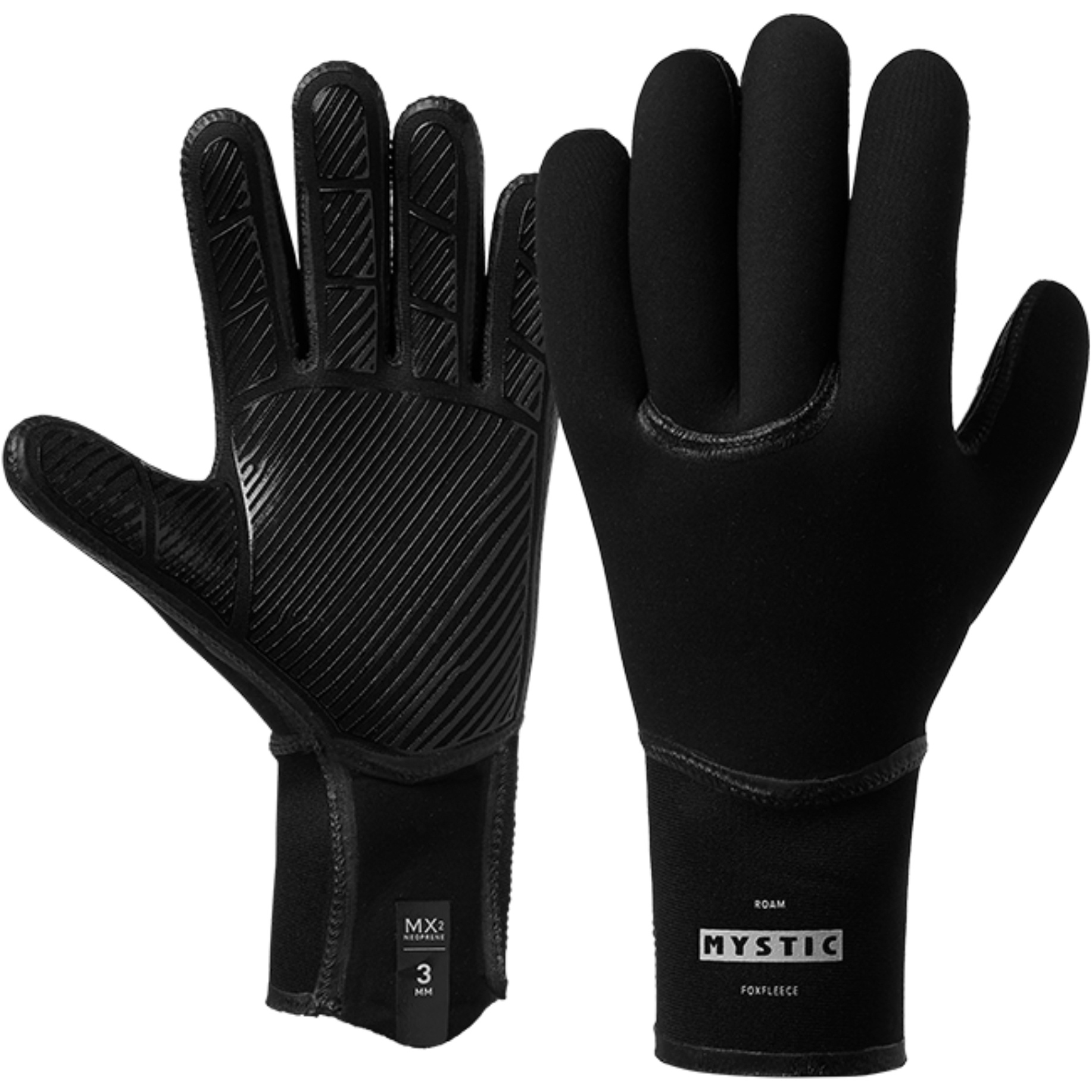 2026 Mystic Roam 3mm Gant De Surf à 5 Doigts 35015.250076 - Black